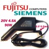 Автоадаптер для ноутбуков Fujitsu-Siemens 20v 4.5a